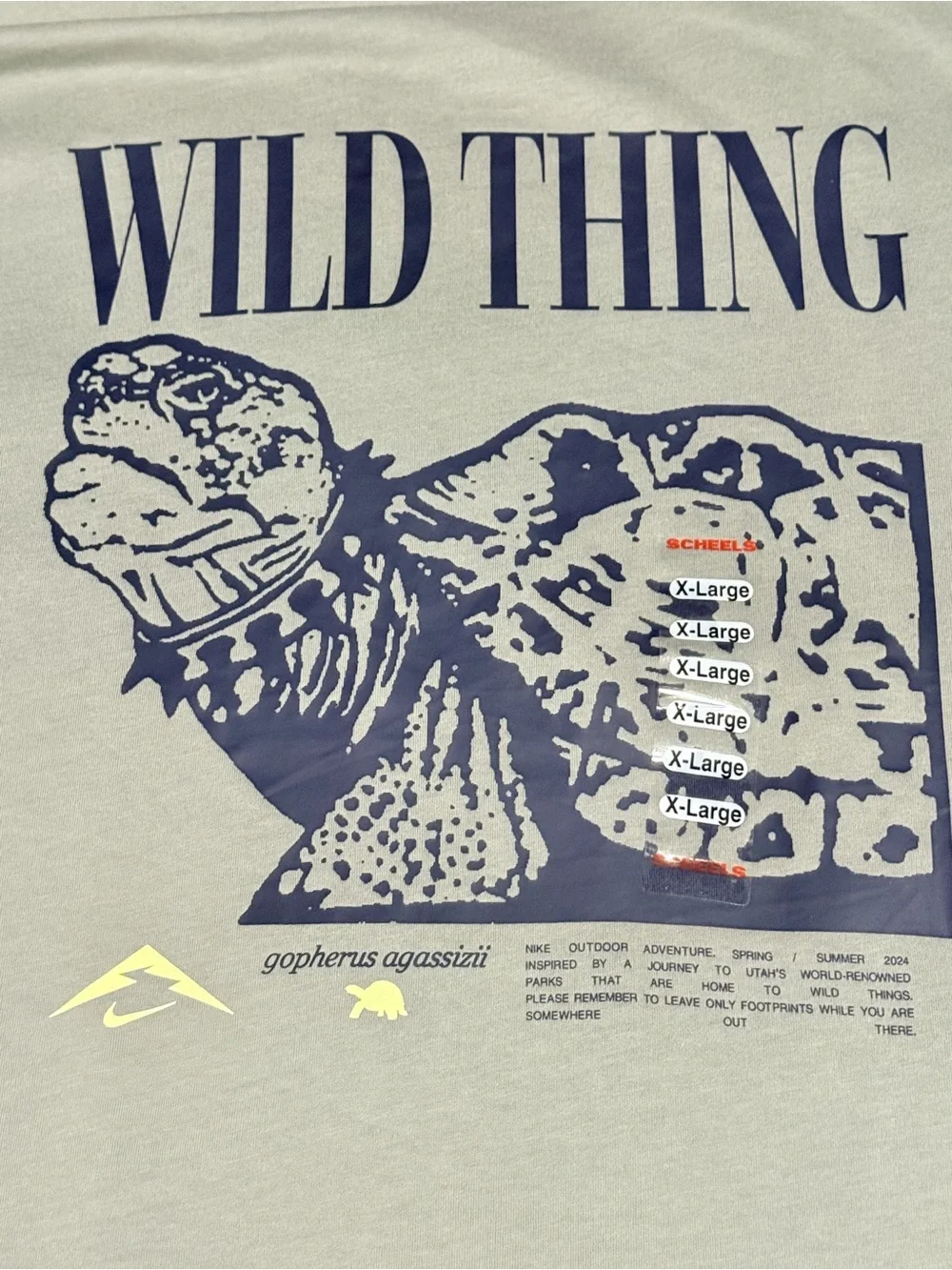 NIKE /// Mens Trail Graphic “Wild Thing” T-Shirt - Size XL - *NWT* - Picture 4 of 6